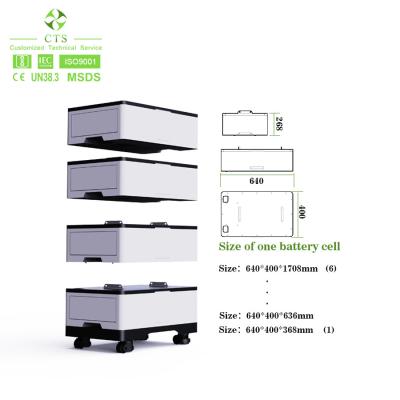 Chine Stacked Home Solar Lifepo4 Lithium Ion Battery 51.2v 100ah 200ah 300ah 400ah 500ah 600ah à vendre