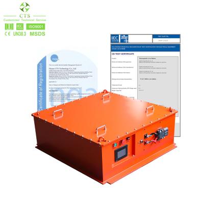 China CTS Rechargeable Lifepo4 Battery 48V 302Ah 15kwh With LED Display For Tramcar for sale