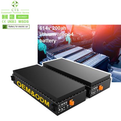 China CTS High voltage lifepo4 electric car battery pack 614v 60kwh 100kwh ev lithium battery for electric vehicles truck for sale