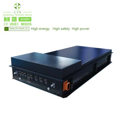 China CTS high voltage lithium battery 300v 400v 50kw 100kwh ev car electric car battery pack for OEM and ODM for sale