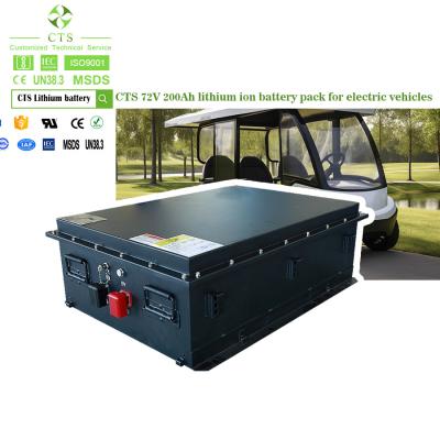 China OEM electric vehicle battery pack 72V 200Ah lifepo4 lithium-ion battery pack for low-speed car for sale