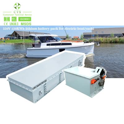 中国 CTS IP67 marine lithium battery pack for boat 400V 500V 200AH 50KWH 100KWH 200KWH lithium boat battery 販売のため