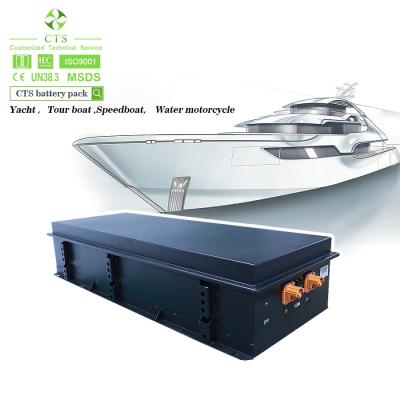 China CTS 96V 144V 300Ah 20kWh 30kWh lifepo4 marine battery 40kW 60kW Electric boat 96v 200Ah Battery à venda