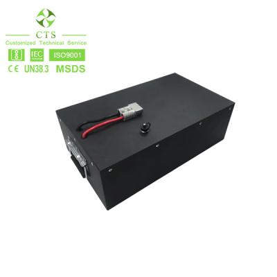 Chine Paquet adapté aux besoins du client de batterie de chariot élévateur d'AGV de l'ion 24V 150ah de lithium de la taille LiFePO4 avec BMS à vendre