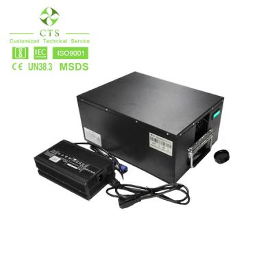 中国 AGV/フォークリフト/ゴルフ カート/GPSのためのカスタマイズされたAGV電池48V 60Ah LiFePO4電池のパック 販売のため