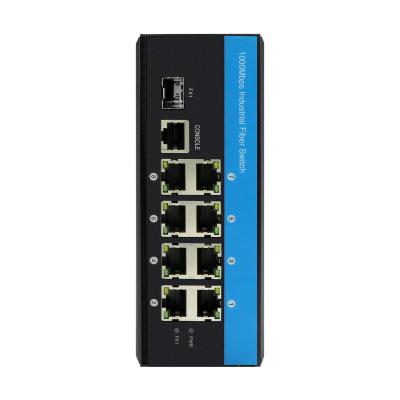 China 52V IP40 Industrial Managed Switch 8RJ45 For Lan Network SFP Din-rail for sale