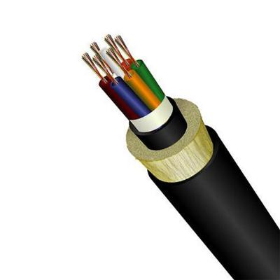 China alta calidad ADSS fibra óptica cable exterior g652d 12 24 58 80 hilos de núcleo de modo único de la extensión de 200 chaqueta PE simple en venta