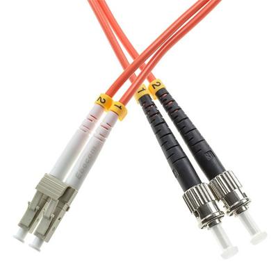 China ST/PC-ST/PC Fiber Optic Patch Cable Om3 Duplex Aqua color Quality om3 om4 Fiber Distribution Frame networking for sale