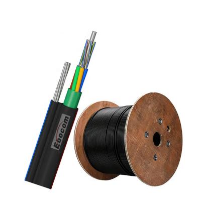 China Outdoor GYTC8A/S figure 8 fiber optic cable G652D G657A1 G657A2 single mode 2 12 24 36 48 72 core steel messenger wire for sale