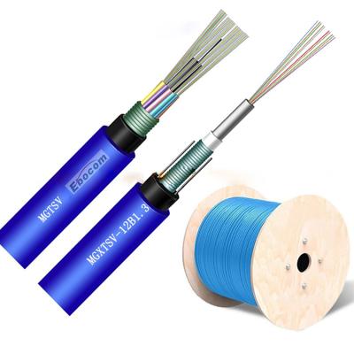 China MGTSV Fiber Optic Cable Double Sheath Flame-Retardant Mining Use coal gold iron mines tunnel shafts roadways duct instal for sale