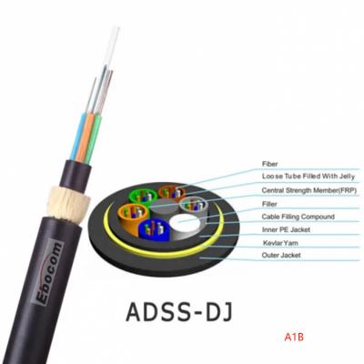 China Single Sheath/Jacket ADSS Fiber Optic Cable for sale