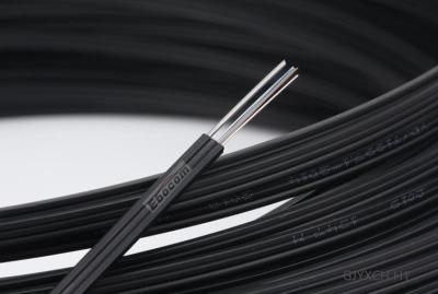 China Indoor Drop FTTH Cable GJYXCH 1 2 4 Fibers G657 Fiber Optic LSZH single mode FRP strength member for sale