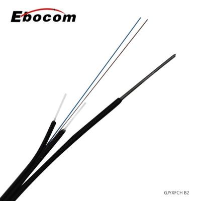 China Indoor and Outdoor FTTH Optical Fiber Flat Drop Cable for sale