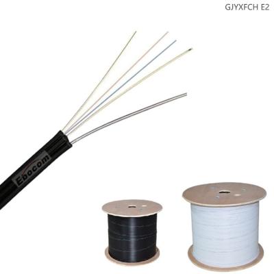 China Outdoor GJYXFCH/GJYXCH FTTH cable Self-Supporting Drop Cable lszh Internet telecommunications black wire for sale