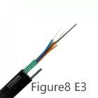 China Gytc8AS Figura 8 Cable de fibra óptica 2-144 Core chaqueta de PE SM blindado en venta