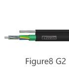 China GYTC8S Fiber Optic Cable  4 6 12 48 96 core G652D PE jacket aerial Outdoor Loose Tube Self Support internet construction for sale