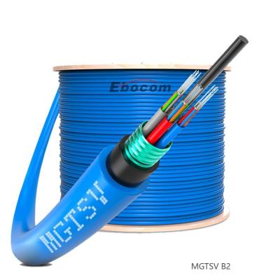 China Coal Mine MGTSV Fiber Optical Cable 48 Core Flame Retardant Mining SM aerial directly buried long distance communication for sale