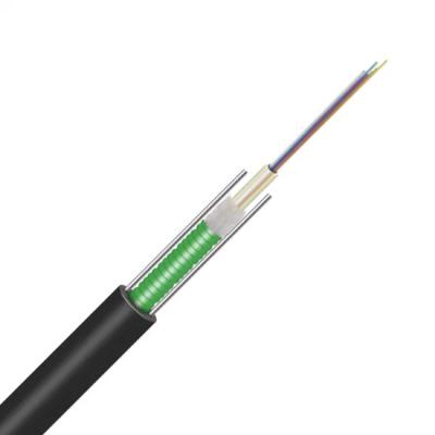 China Cable de fibra óptica GYXTW Tipo tubo central 2 - cubierta de 24 núcleos G652D comunicação de longa distância à venda