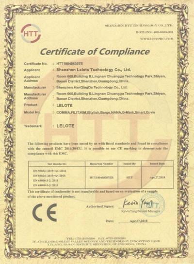  - Shenzhen LELOTE Technology Co., Ltd.