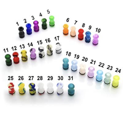 China Lelote Colorful Vape Drip Tips  / Acrylic 510 Drip Tip 1pcs/Boxes for sale