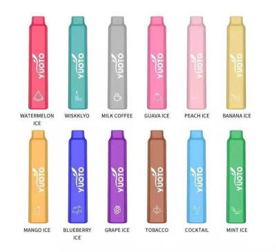 China 350mah 2ml bracht Beschikbare e-Sigaret Yuoto Slimme 600puffs Beschikbare Vape op smaak Te koop