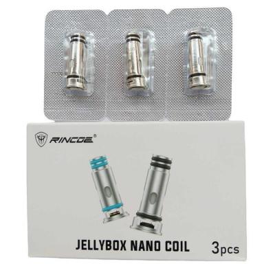 China Nano-Ersatz-Spule Lelote Jellybox für Rincoe Jellybox Se/Nano-x-/Luft-X Ausrüstung 1.0Ω/0.5Ω zu verkaufen