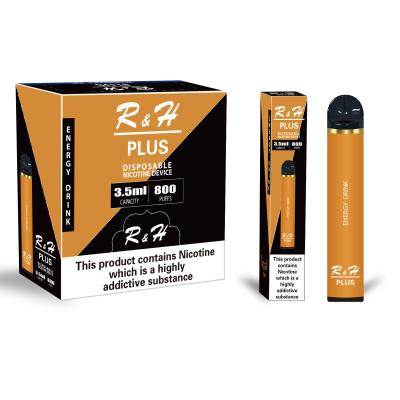 Chine Rhésus plus la cosse jetable Vapes de batterie du stylo 550mah de Vape 800 souffles 3.5ml à vendre
