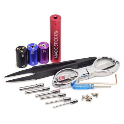 China Electronic Cigarette Accessories Coil Vape Winder Tool Kit DIY Vaping Sub Ohm Tools Tweezers 6 - In - 1 for sale