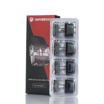 China Original Vaporesso Pod Xros Series Cartridge Replacment Pod 1.0ohm 4pcs for sale