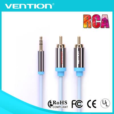 Китай мужчина 3,5 mm стерео до 2 автомобиля кабеля 1m RCA ВСПОМОГАТЕЛЬНОГО мыжских тональнозвуковых вспомогательных к тональнозвуковому кабелю продается
