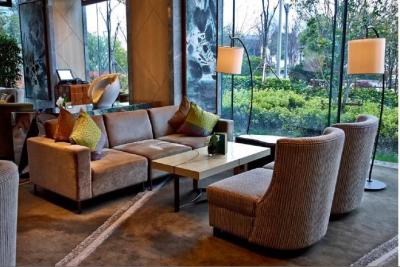 China Material superior de la calidad superior del hotel de la estrella de Sofa Sets Suitable For Five del pasillo del hotel del grado en venta