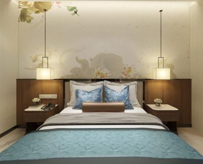 China Modern Hotel Bedroom Furniture Sets Platform Bed King Size à venda