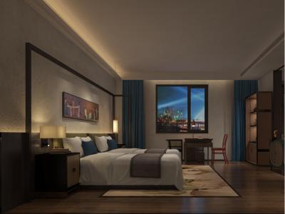 China Mobília do quarto de hóspedes do hotel da madeira compensada da categoria E1 à venda