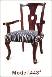 China Gelaimei Stardard Size Solid Wood Arm Chair Customized Classical Design for sale