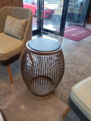 China Luxury Modern 430*550mm Round Nest Coffee Tables For Hotel Lobby for sale