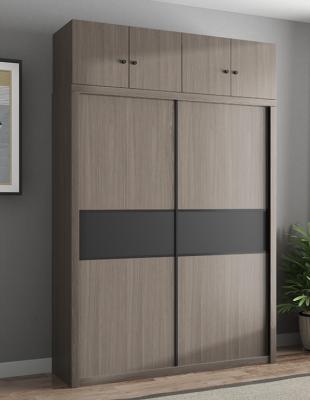 China 240cm Height MDF Hotel Room Cabinet Multi Color Choices With Two Sliding Doors for sale