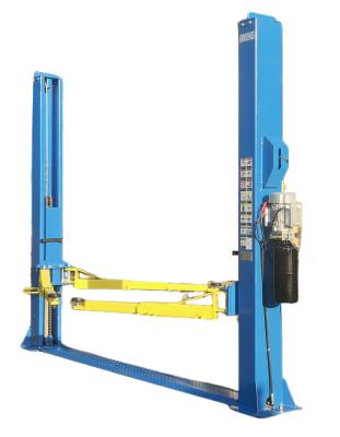 China Single Side Lock Release 9000 Lb Two Post Car Lift Base Plate Size 16X16 Inches for sale