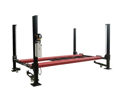 China Hydraulic Driven 9000 Lb 4 Post Car Lift Four Post Vehicle Lift Lifting Time 60sec for sale