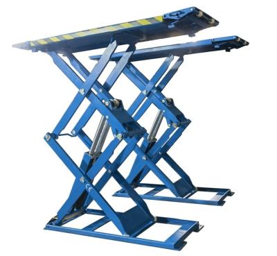 China Q235 High Rise Car Scissor Lift Portable Car Lift Speed Of Rise 50 Seconds for sale