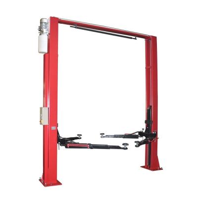 China 12000lbs 2 Post Clear Floor Lift Car Hoist Clear Floor With Three Stage Arm Reach for sale