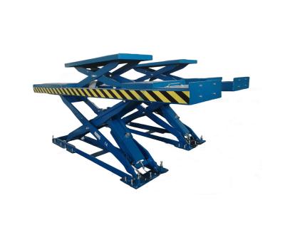 China 4000mm Runway Wheel Alignment Scissor Lift Load Weight 2000kg for sale
