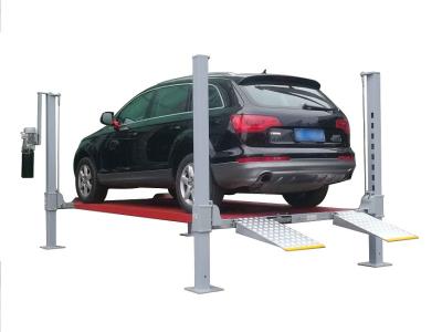 China Manual Lock Release A53-F Four Post Parking Lift 9000lbs for sale