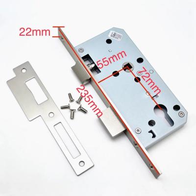 China Stainless Steel Smart Door Lock Body voor badkamer Houten Schuifdeur Accessoires Schroeven Te koop