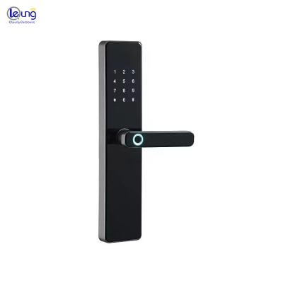 China Wifi Biometric Fingerprint Passcode Key IC Card Digital Door Lock for Home Security for sale