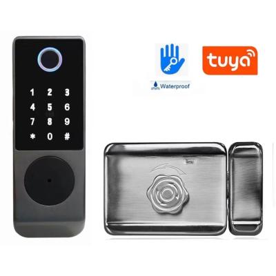 China IC Card Keypad Smart Lock Fingerprint Key Digital Keypad Door Lock for sale