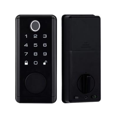 China Silver BLE Door Lock Alkaline Battery Unlock Electronic Key Card Door Locks for sale