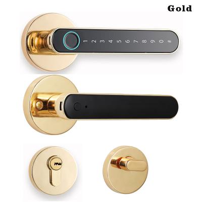 China CE ROHS Fingerprint Door Lock Zinc Alloy Bluetooth Smart Door Lock for sale