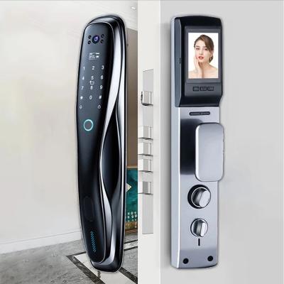 China Aluminum Alloy Door Lock With Camera RoHS Apartment Digital Door Lock for sale