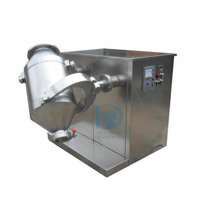 China Rotating Drum Three Dimensional Stirrer Blender Powder Mixer For Herbs for sale