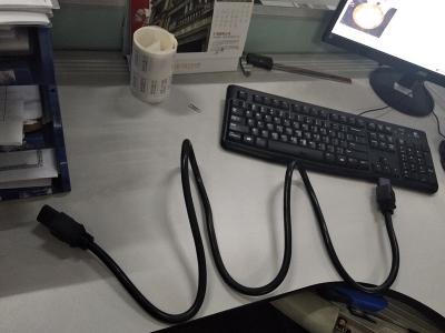 China 2 Terminals UPS Accessories Three-Core Cable For Ups Battery Pack Connection for sale